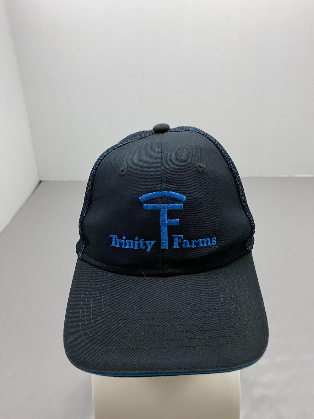 Hat Cap Strap Back One Size Black Port Authority Trinity Farms Embroidered Mens